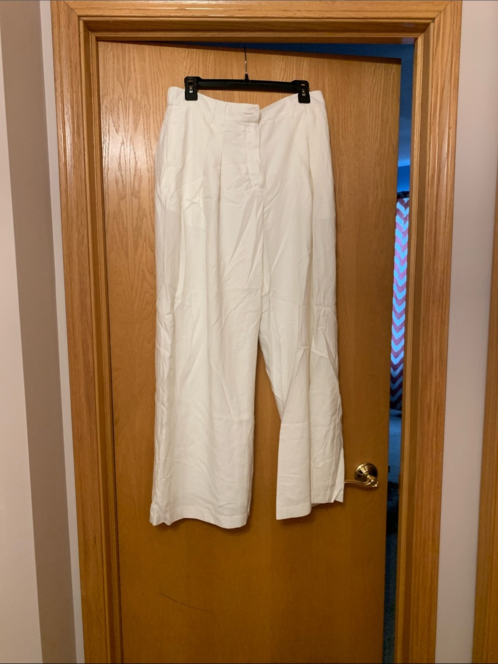 Nine West White Wide-Leg Trousers